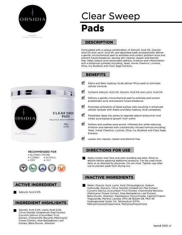 Clear Sweep Pads
