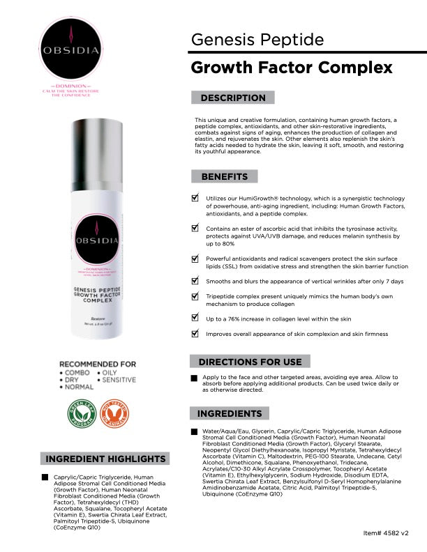 Genesis Peptide Growth Factor