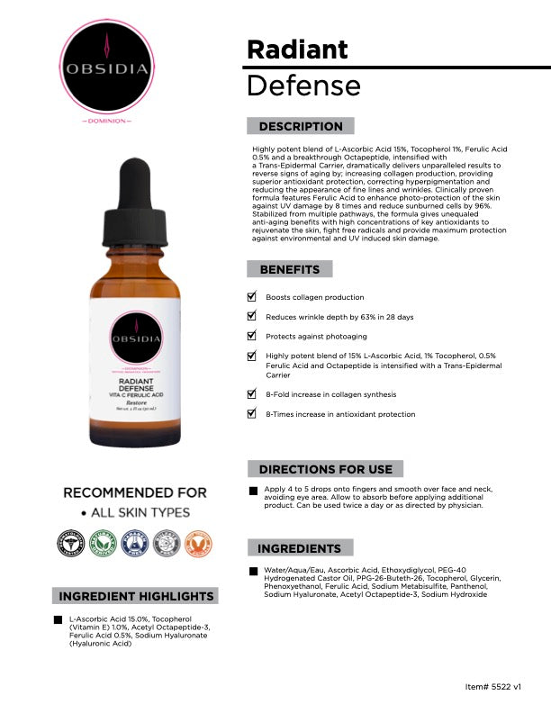 Radiant Defense with Feluric Acid
